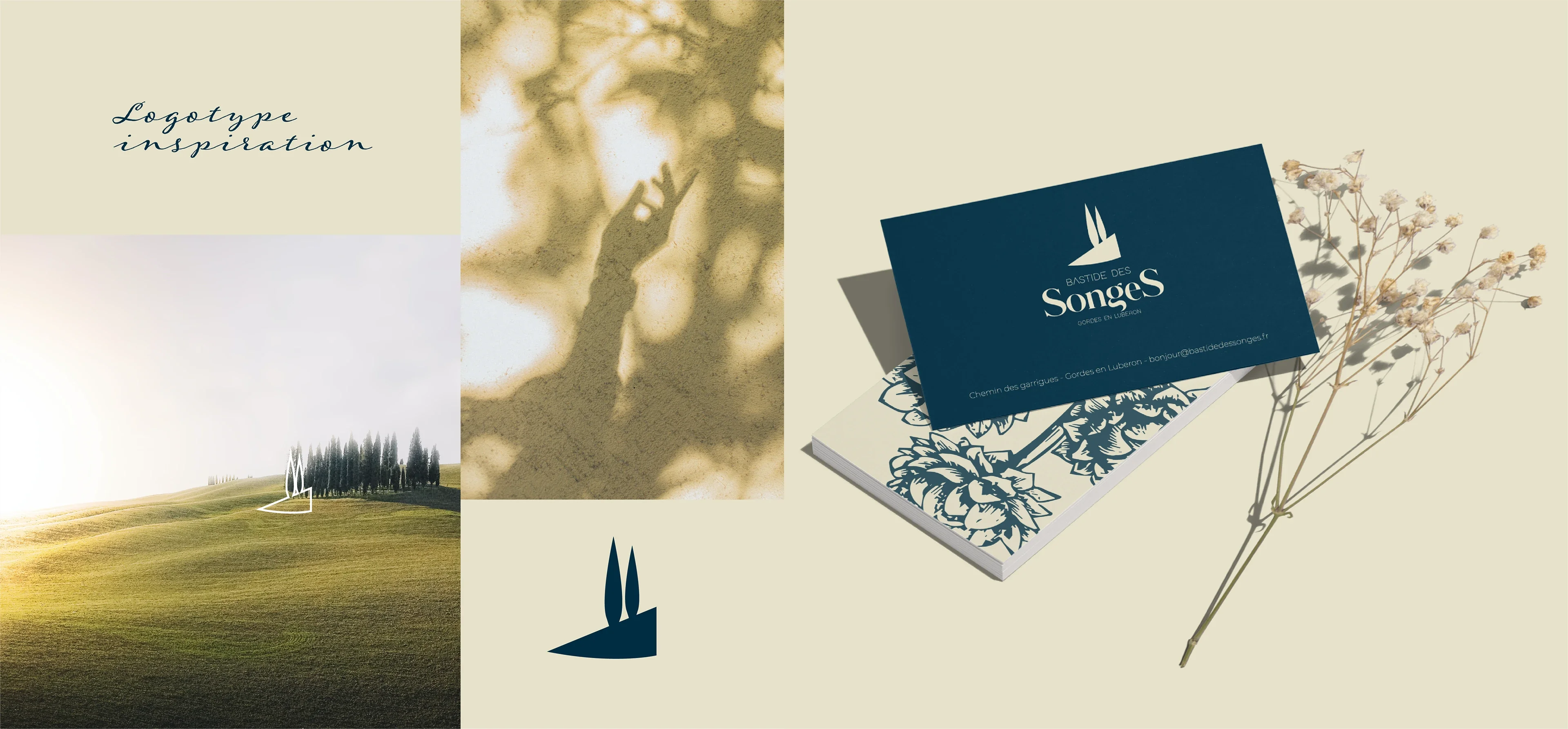 La Bastide des Songes - Logotype inspiration et cartes de visite