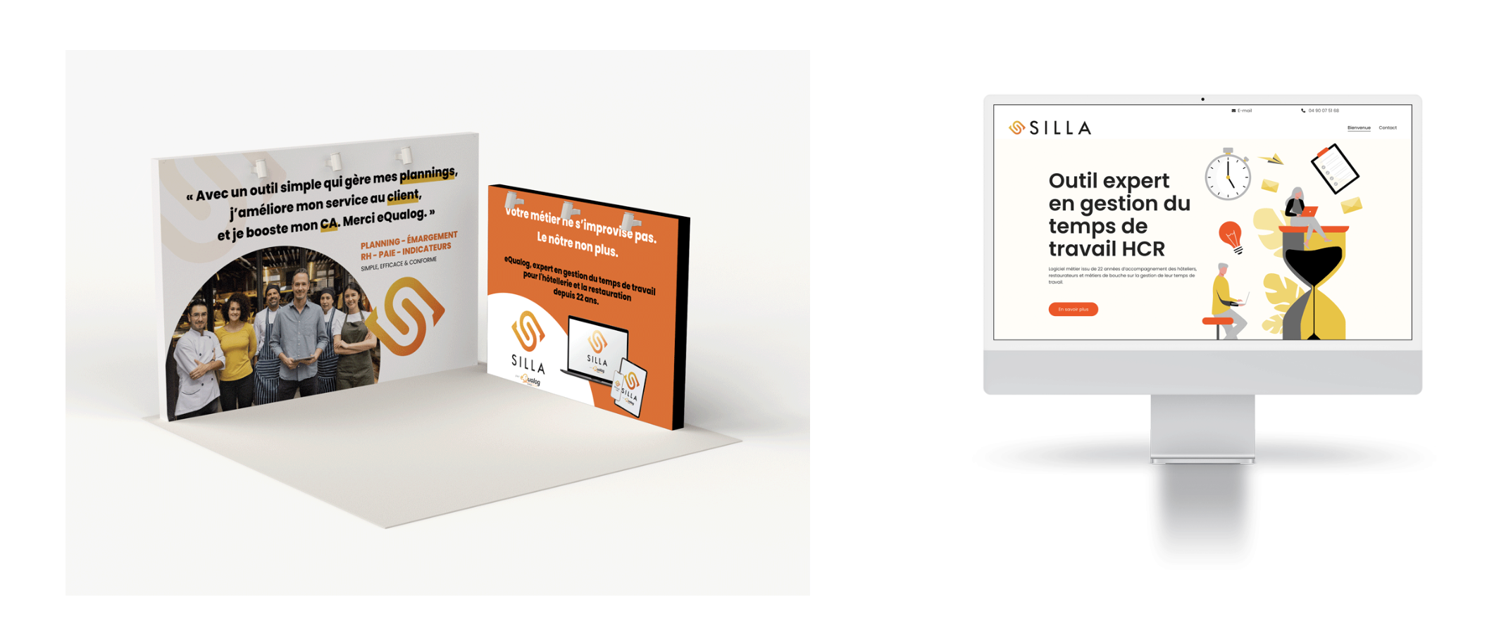 Exemple Silla — identité visuelle et site web